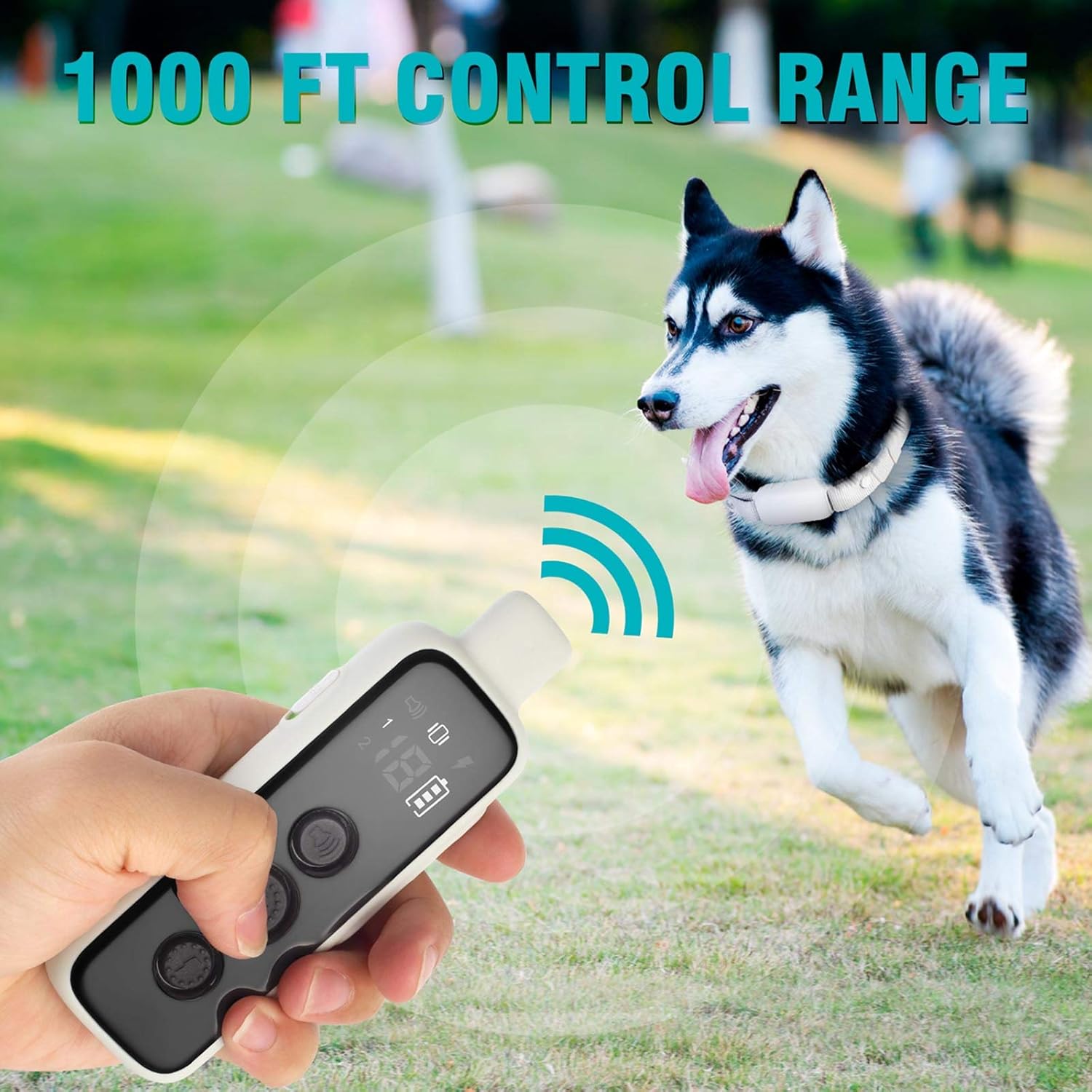 Bousnic Dog Shock Collar for 2 Dogs - (8-120lbs) Waterproof Rechargeable Electri