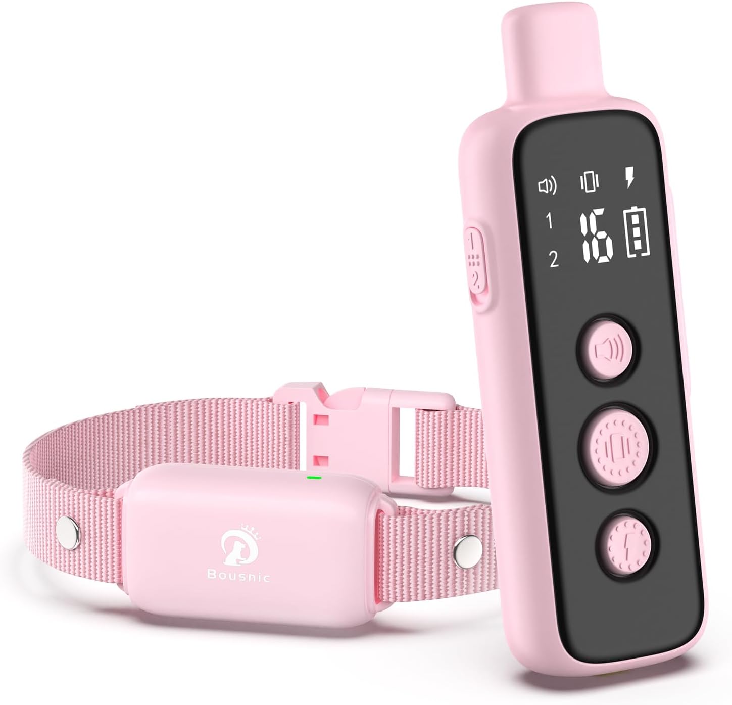 Bousnic Shock Collar for Dogs - Waterproof Rechargeable Dog Electric Training Co