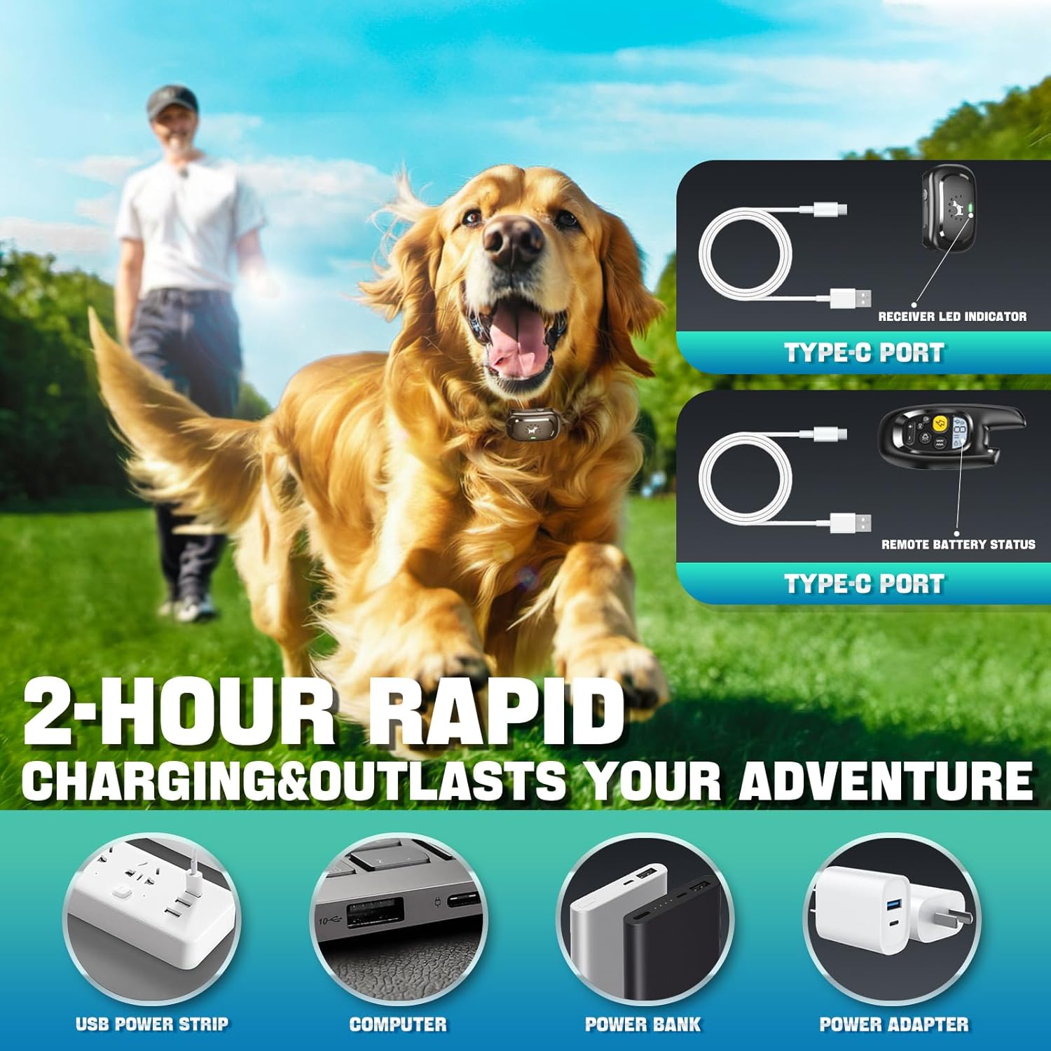 Dog Shock Collar with Remote Control- Training Collar for Small Medium Large Dog