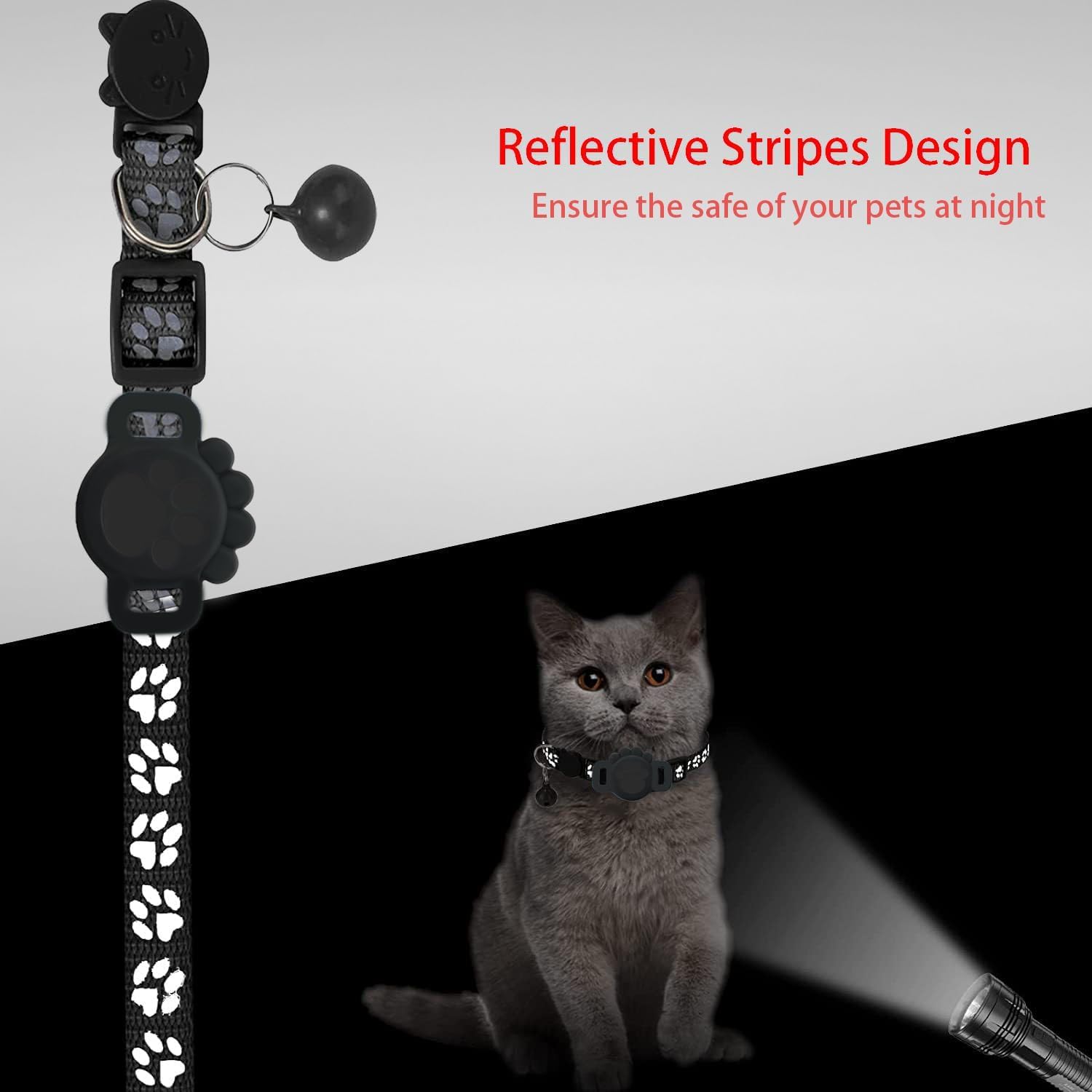 Cat Tracker GPS Collar for Cats Electronic Pet Locator (Only iOS) Waterproof Com