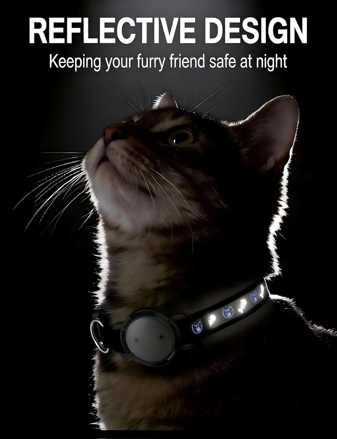 GPS Cat Tracker Collar (iOS & Android) - Dogs GPS Tracker Smart Pet Activity Tra